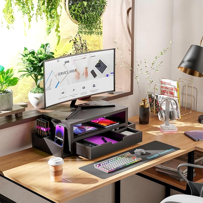 Simple Trending Wood Monitor Stand Riser - Image 3