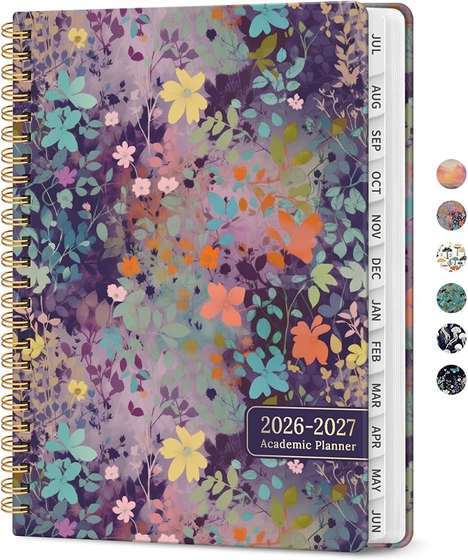 Planner 2026-2027, Academic Year Weekly and Monthly Calender Planner, from Jul by Taja