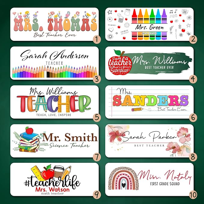 Generic Personalized Teacher's Day Name Plate, Customized Acrylic Nameplate - Image 2