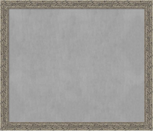 Amanti Art Silver Framed Magnetic Board 45x53 Oversize Vision Board by AmantiArt