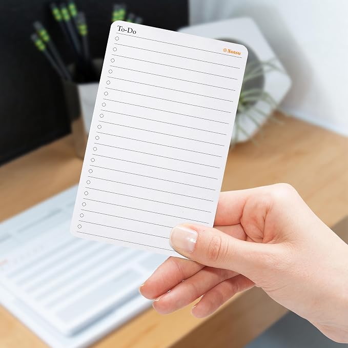 Notsu To Do List Small Desk Notepad 2 Pack | Minimalist To-Do Checklist Task - Image 3