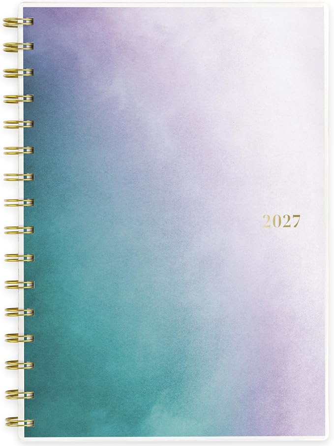 Mead Cambridge 2027 Planner, Weekly & Monthly, 5.5" x 8.5", Ombre Mist by Mead
