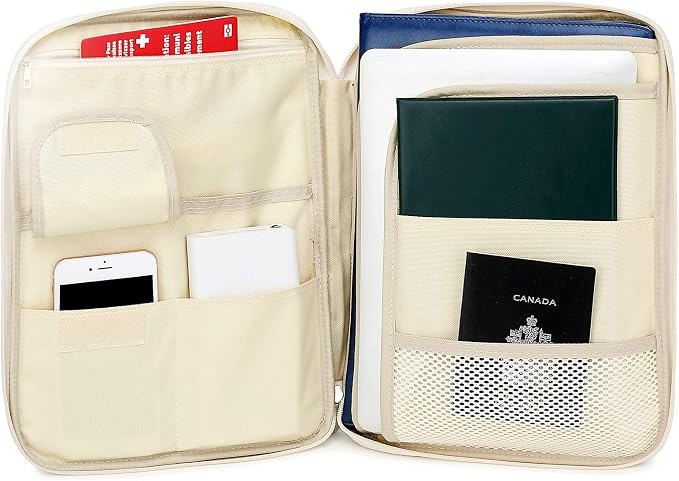 Document A4 Bag Case Waterproof Organizer Portfolio Office Travel Zipper - Image 4