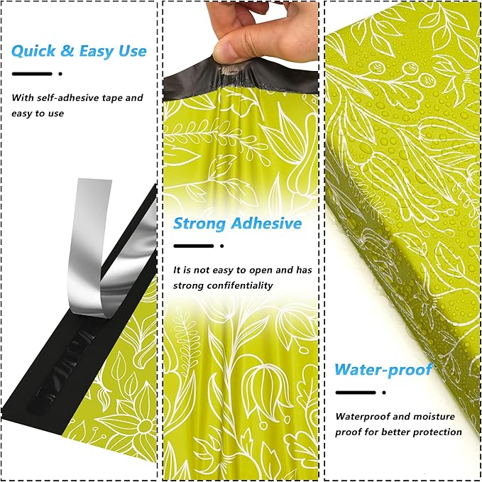 Poly Mailer 14.5x19 Inch 50 Pcs, Waterproof and Tear-Resistant Shipping Bags - Image 3