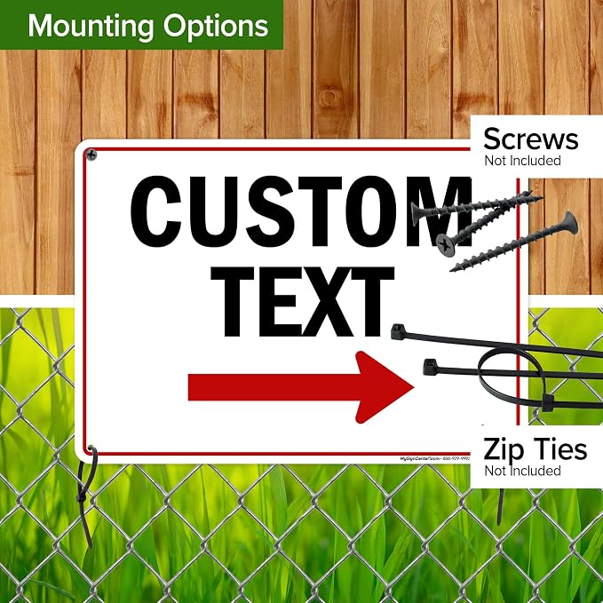 Custom Arrow, Custom Directional Sign, Right Arrow, 10x14 Inches, Rust Free - Image 5