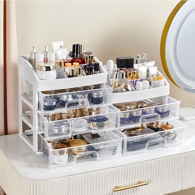 Desk Organizer with Drawers, 5 Drawers Storage Organizer, Desktop Storage - Image 6