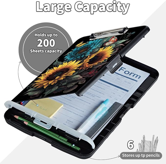 Clipboard with Storage, Clip Boards 8.5X11 with Storage & Pen Holder, Heavy - Image 7