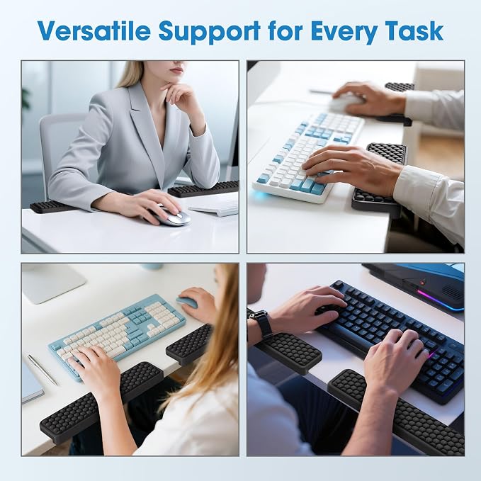 MEKASS L-Shaped Desk Elbow Pad for Desk, Memory Foam Elbow Support Padding - Image 7