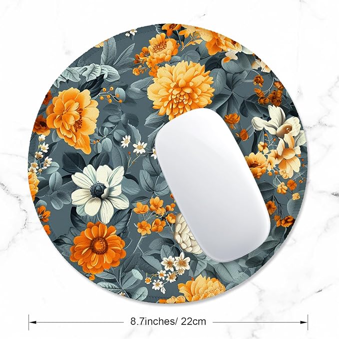 ITNRSIIET Round Mouse Pad with Stitched Edge Premium-Textured Waterproof - Image 2
