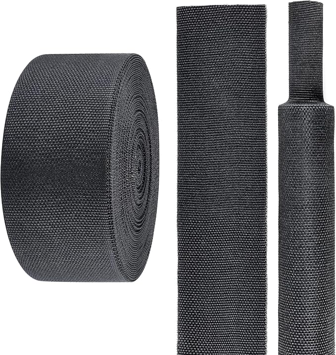 2 in 1 Heat Shrink Braided Sleeving Fabric Tubing-Ideal fit Irregular Shape by Sunnarepoon