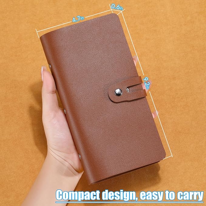 Leather Receipt Organizer, Portable Receipt Holder - Image 9