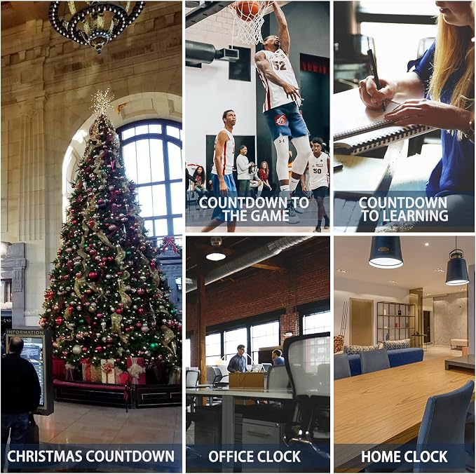 LED Countdown Clock, 999 Days, 23 Hours, 59 Minutes, 59 Seconds, Event - Image 6