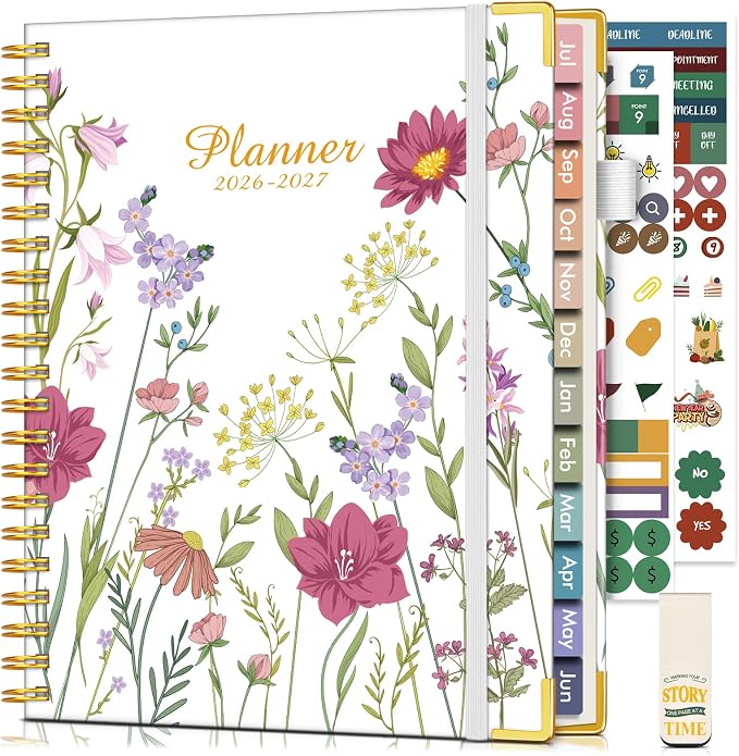 Academic Planner 2026-2027, Hardcover Weekly and Monthly Calendar Planner from by Unknown