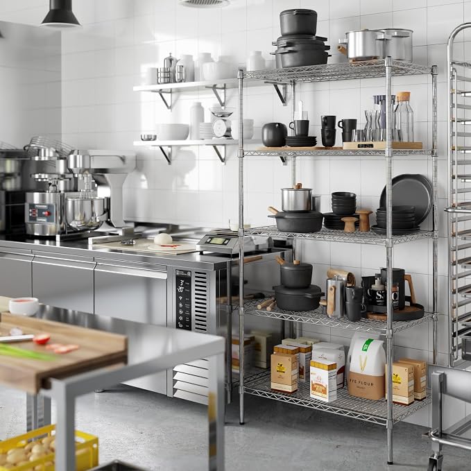 Regal Altair 21" Deep x 36" Wide x 74" Height Wire Shelving Kit | 5-Tier | NSF - Image 6