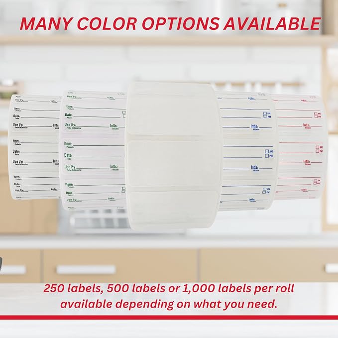 2x1 Dissolvable Food Labels, 250 Label Stickers, Bottle Labels - Image 6