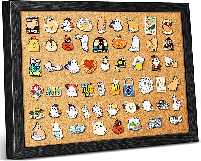 tutata Enamel Pin Display Board, Lapel Pin Holder, Wall Mounted Cork Board by TUTATA