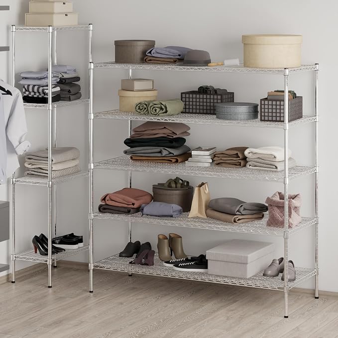 Regal Altair 24" Deep x 60" Wide x 64" Height Wire Shelving Kit | 5-Tier | NSF - Image 7