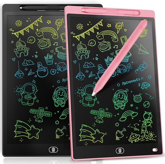 10 Inch LCD Colorful Writing Graphic Tablet, Erasable Drawing Board, Kids Gift by Genialba