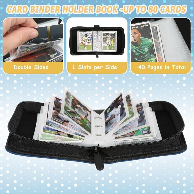 Trading Card Binder, Card Collection Binder Album Folder - Image 5