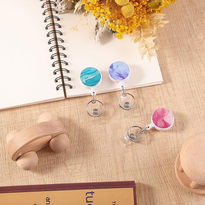 BESARME 3 Pack Badge Reels Retractable Badge Clip - Image 3