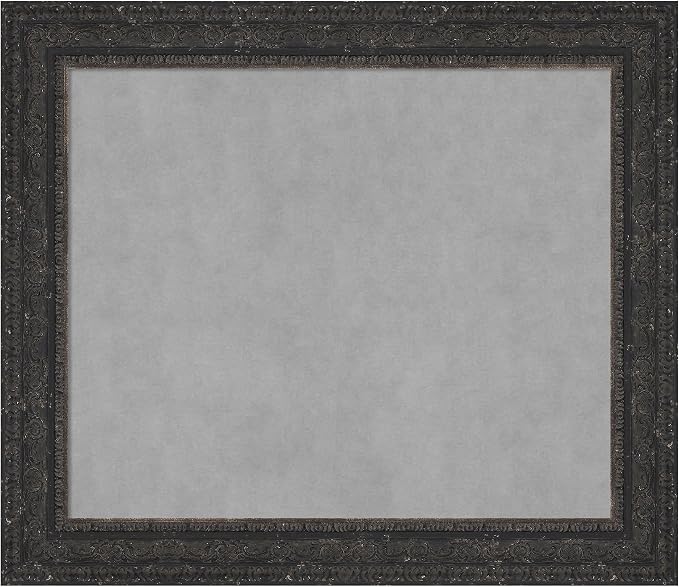 Amanti Art Black Framed Magnetic Board 25x29 Medium Vision Board by AmantiArt