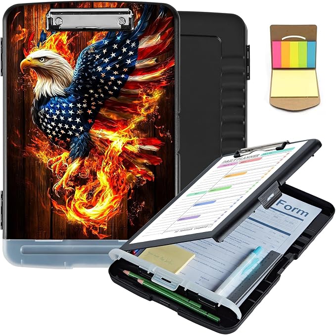 Clipboard with Storage, Clip Boards 8.5X11 with Storage Pen Holder, Heavy Duty by Unknown