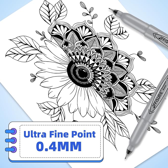 Permanent Markers, Ultra Fine Point, Fine tippermanent marker set, quick dry - Image 4