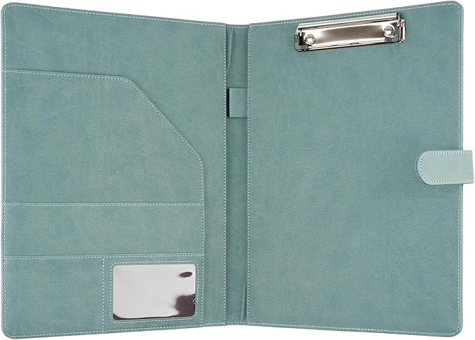Professional Padfolio with Clipboard, Faux Leather Portfolio Folder Binder - Image 2
