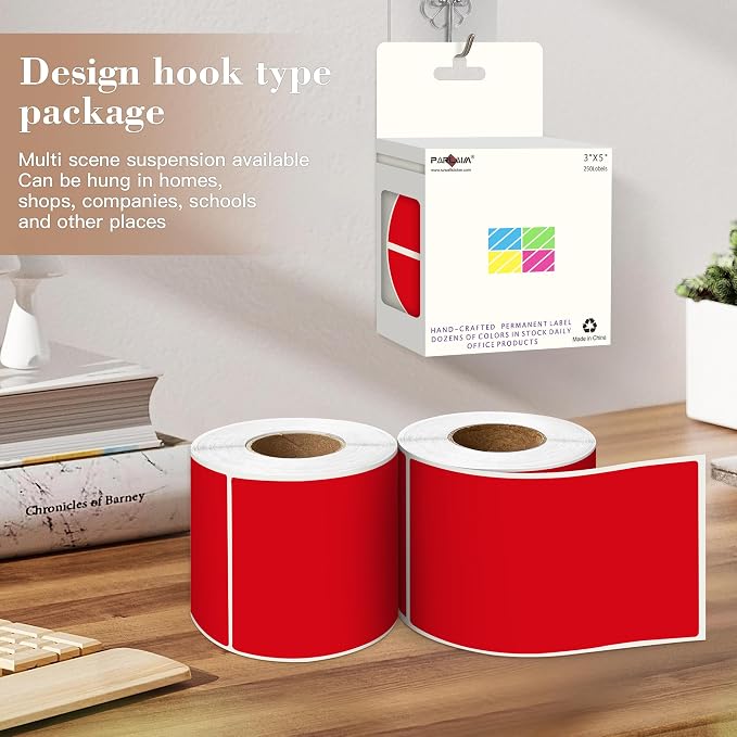 PARLAIM 3x5 inch Rectangle Color Code Stickers - Image 4