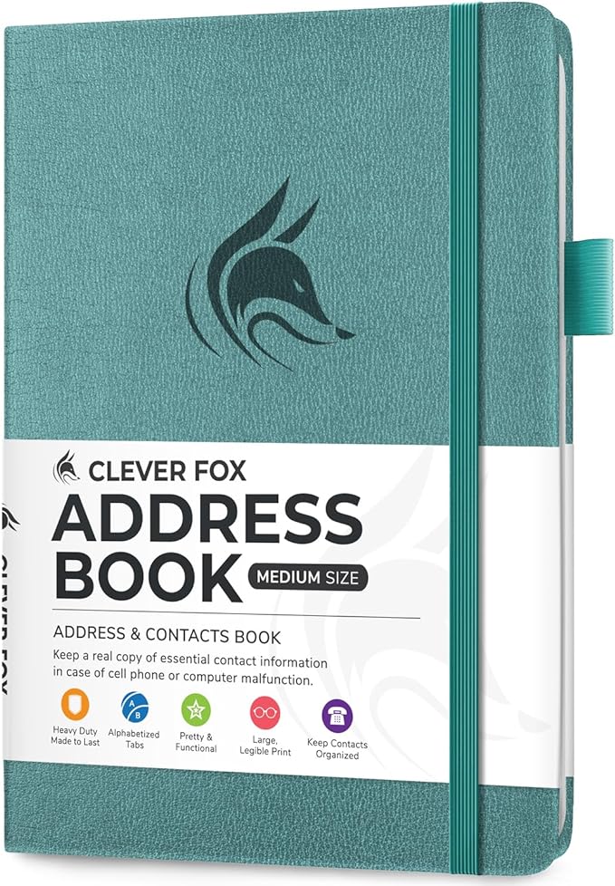 Clever Fox Address Book with alphabetic tabs by CleverFox