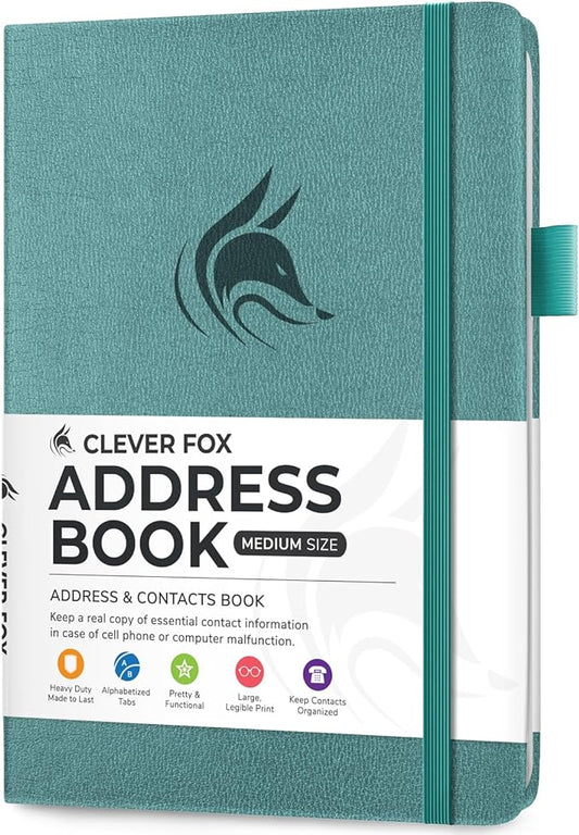 Clever Fox Address Book with alphabetic tabs by CleverFox