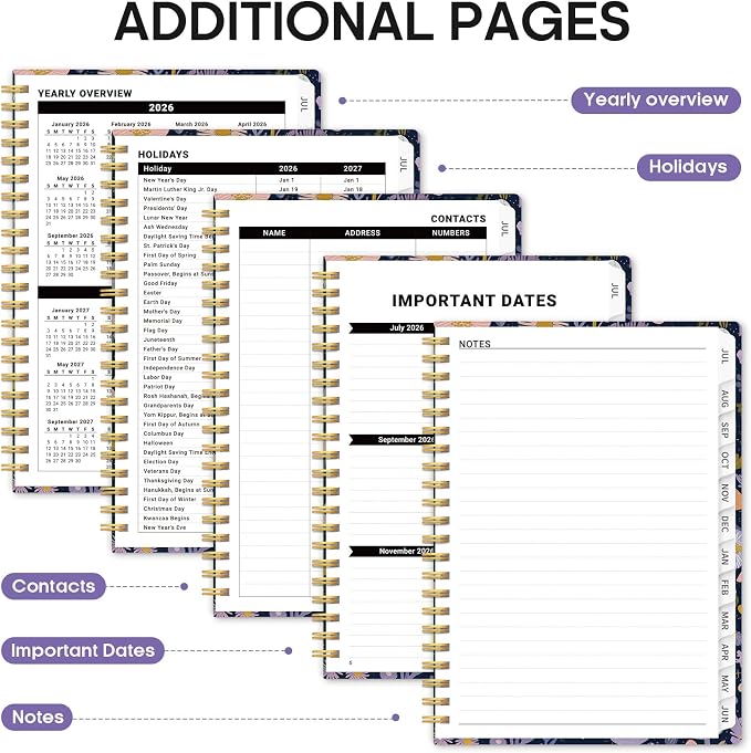 Planner 2026-2027, Academic Year Monthly and Weekly Calendar Planner, Jul 2026 - Image 5