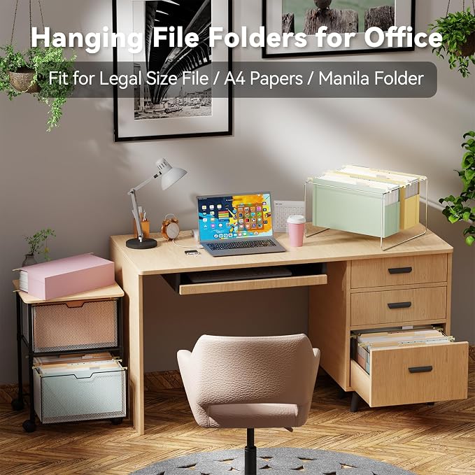 Ansook Legal Size Hanging File Folders, 6 Pack Expandable 4 Inch File Folders - Image 7