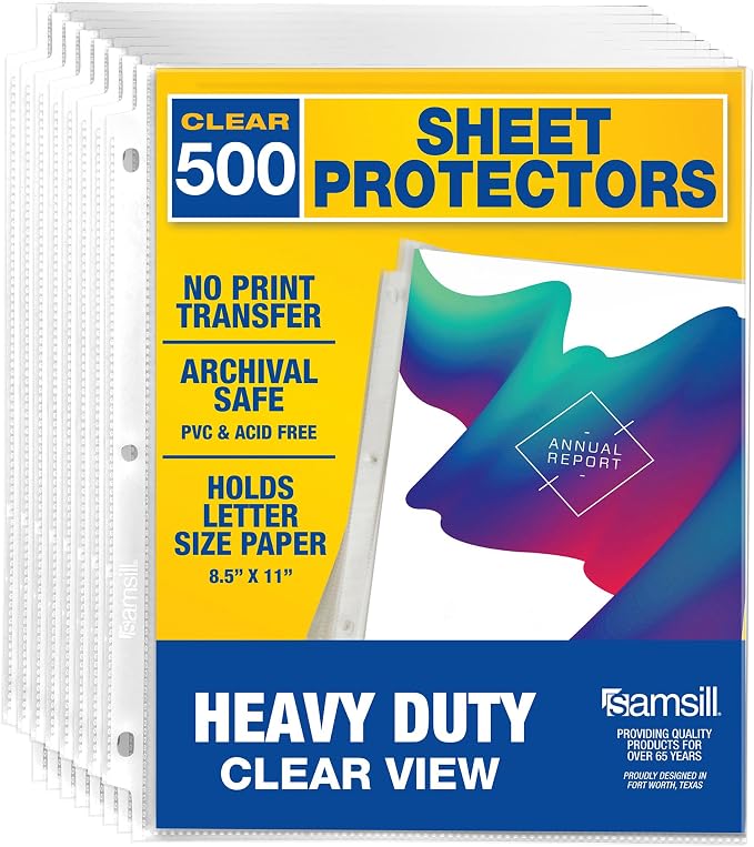 Samsill Heavy Duty Sheet Protectors by Samsill