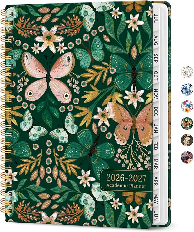 Planner 2026-2027, Academic Year Monthly and Weekly Calendar Planner, Jul 2026 by Taja