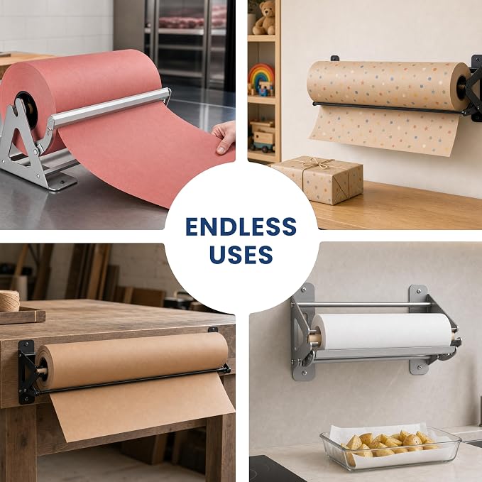 DIY Crew 24 Inch Paper Roll Dispenser and Cutter - Image 7