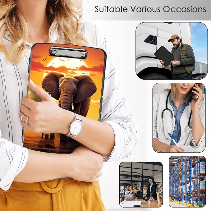 Clipboard with Storage, Office Supplies Nursing Clipboards Folder with Pen - Image 4