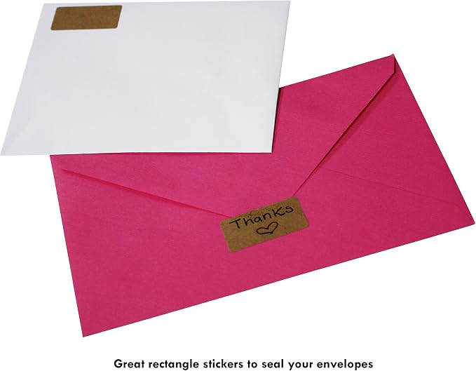 Royal Green Metallic Gold Rectangle Label Metallic Sticker Roll 1.57 inch x - Image 3