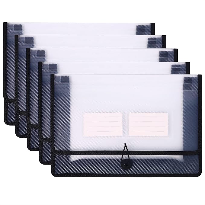 Eco-Friendly Plastic File Folders, Poly Expanding File Wallet, Expandable by LEPAPILLIONJEWELRY