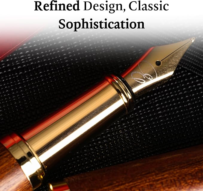 Ellington Pens Luxury Wood Fountain Pen Set –Medium Nib - Image 6