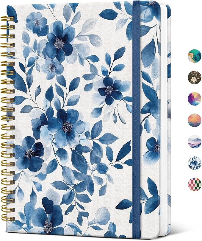 Taja Lined Spiral Journal Notebook by Taja
