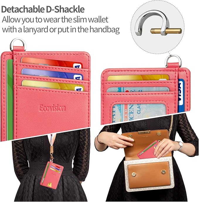Slim Minimalist Front Pocket Wallet, RFID Blocking Credit Card Holder Wallet - Image 3