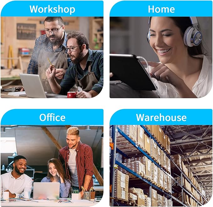 12 Outlet Surge Protector Metal Power Strip, 1800J Mountable Power Outlet, Heavy Duty Workshop Metal Power Strip for Commercial, Industrial, School and Home,15A 125V 1875W (6FT)-DeskLoop Office