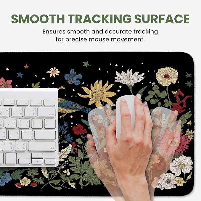 Aesthetic Desk Mat, Cute Enchanted Garden Desk Pad Protector - Image 4