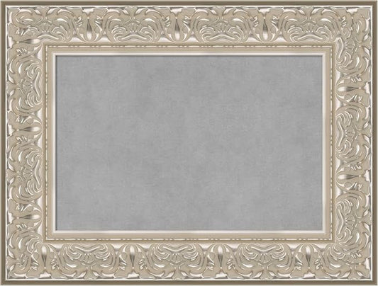 Amanti Art Silver Framed Magnetic Board 19x25 Small Vision Board by AmantiArt