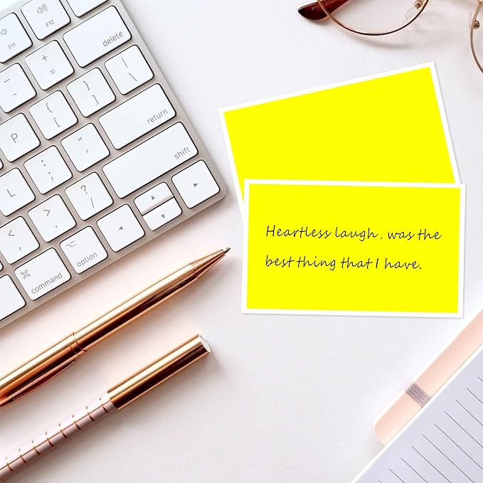 PARLAIM 3 x 5 inch Rectangle Sticker Labels, Fluorescent Yellow - Image 3