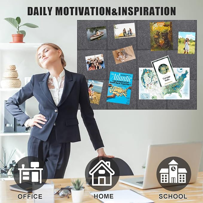 Large Cork Board Alternative 36" X 24" Bulletin Board - Image 4