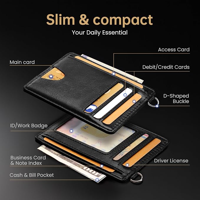 Mayski Slim Wallet, Credit Card Holder - Image 5