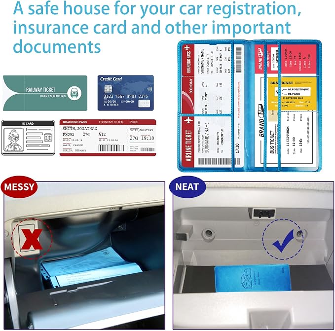 Car Registration and Insurance Card Holder - Image 5