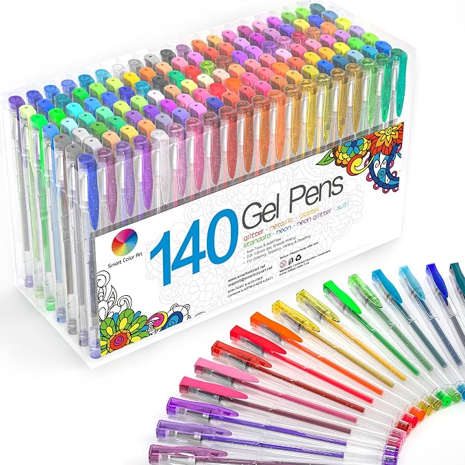 Smart Color Art 140 Colors Gel Pens Set Gel Pen by Unknown